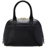 Back product shot of the Oroton Muse Micro Griptop in Black and Two Tone Saffiano/Smooth Leather for Women