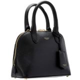 Detail product shot of the Oroton Muse Micro Griptop in Black and Two Tone Saffiano/Smooth Leather for Women