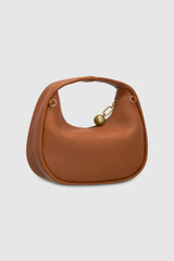 Back product shot of the Oroton Clara Smooth Mini Bag in Amber and Smooth Leather Exterior for Women