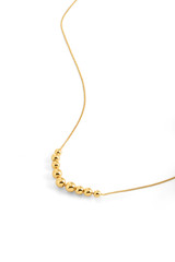 Internal product shot of the Oroton Bonnie Necklace in Gold and 100% Recycled Sterling Silver for Women