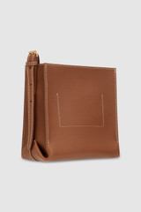 Back product shot of the Oroton Margot Tiny Bucket Bag in Whiskey and Smooth leather for Women