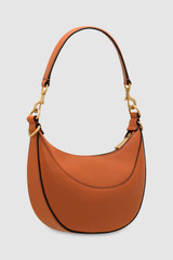 Back product shot of the Oroton Florence Small Shoulder Bag in Cognac and Smooth leather for Women