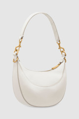 Back product shot of the Oroton Florence Small Shoulder Bag in Clotted Cream and Smooth leather for Women