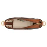 Internal product shot of the Oroton Leigh Ric Rac Crossbody in Amber and Smooth leather for Women