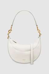 Front product shot of the Oroton Florence Small Shoulder Bag in Clotted Cream and Smooth leather for Women